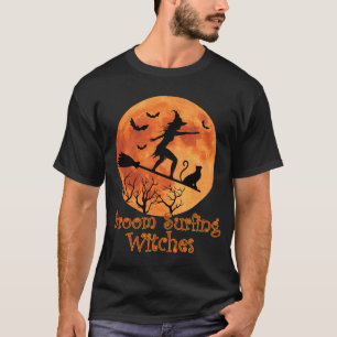 Broom Surfing Witches - Funny Halloween T-Shirt