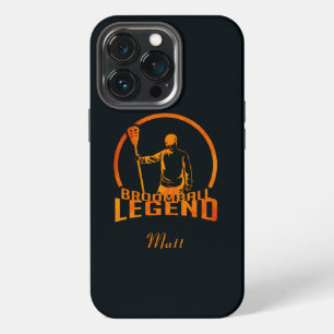Broomball Legend Sports Dad Birthday iPhone 13 Pro Case