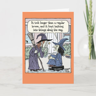 Broombot  Halloween Card