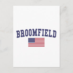 Broomfield US Flag Postcard