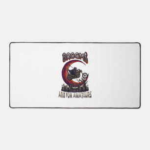 Brooms Amateurs Grim Reaper Motorcycle Halloween R Desk Mat