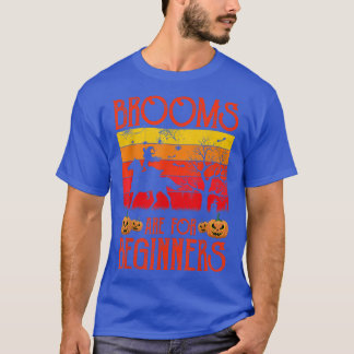 Brooms Are For Beginners Horses Witch Halloween 2 T-Shirt