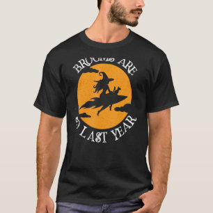 Brooms Are So Last Year Halloween Witch Space Shut T-Shirt