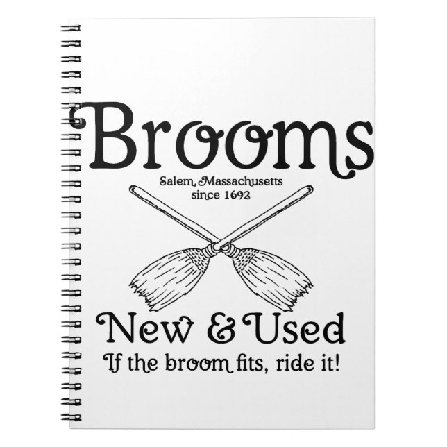 brooms for sale notebook (Front)