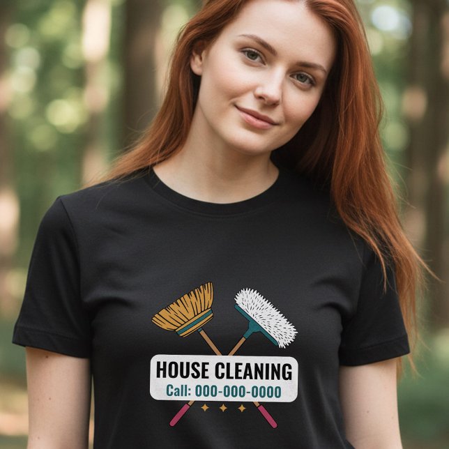 Brooms & House Cleaning Tri-Blend Shirt (Brooms & House Cleaning T-Shirt)