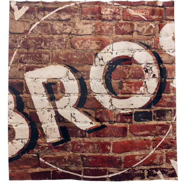 Bros illustration shower curtain (Front)