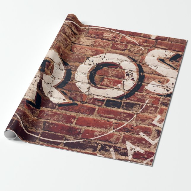 Bros illustration wrapping paper (Unrolled)