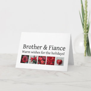 brother and fiance Merry Christmas card