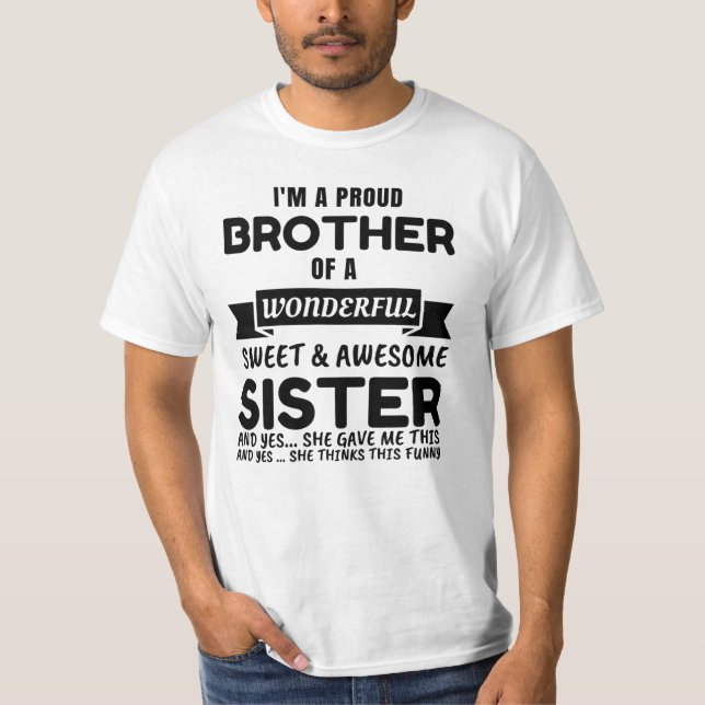 Brother And His Awesome Sister T-Shirt (Front)