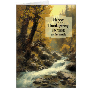 Brother and his Family Thanksgiving Forest