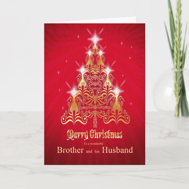 Brother and his husband Christmas card (Front)
