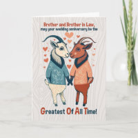 Brother and Husband Goats Gay Wedding Anniversary