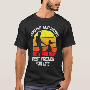 Brother And Sister Best Friends For Life Happy To T-Shirt