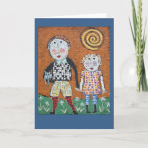 Brother and sister card