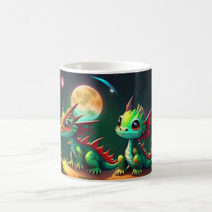 Brother and Sister Dragons Coffee Mug