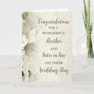 Brother and Sister in Law Congratulations Card