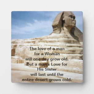 Brother and Sister love Plaque