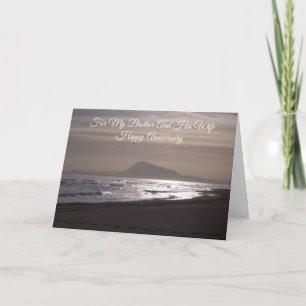 Brother And Wife Wedding Anniversary Card