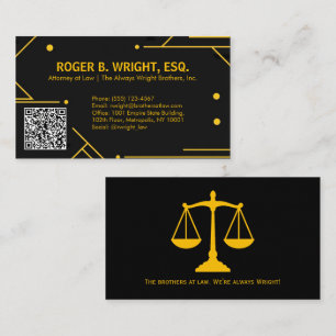 Brother Attorney At Law Business Card