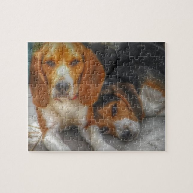 Brother Beagles Jigsaw Puzzle (Horizontal)