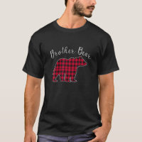 Brother Bear Christmas Pajama Red Buffalo Plaid