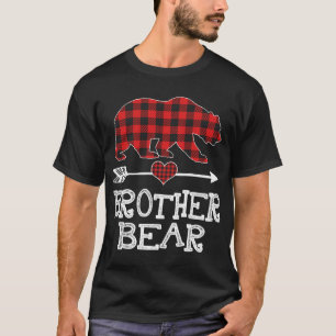 Brother Bear Christmas Pajama Red Plaid Buffalo Fa T-Shirt