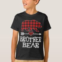Brother Bear Christmas Pajama Red Plaid Buffalo Fa