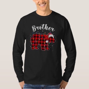 Brother Bear Christmas Pajama Red Plaid Buffalo Fa T-Shirt