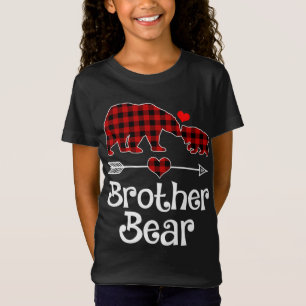 Brother Bear Christmas Pajama Red Plaid Buffalo Ma T-Shirt
