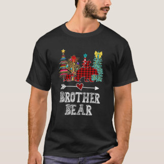 Brother Bear Christmas Pajama Red Plaid Buffalo T-Shirt