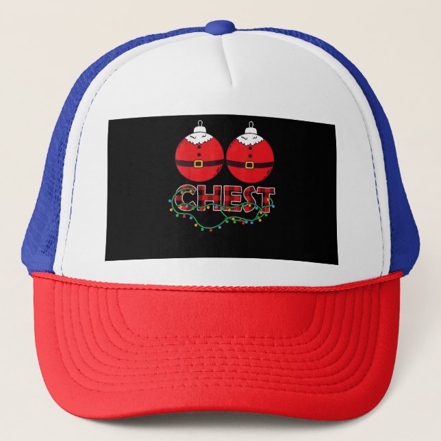 Brother Bear LGBT Christmas Rainbow Pride Gay Lesb Trucker Hat (Front)