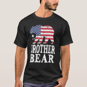 Brother Bear Patriotic Flag Matching Family 4th Of T-Shirt
