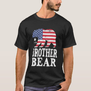 Brother Bear Patriotic Flag Matching Family 4th Of T-Shirt
