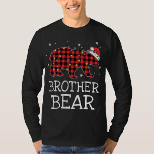 Brother Bear Red Plaid Christmas Pajama Family Gif T-Shirt