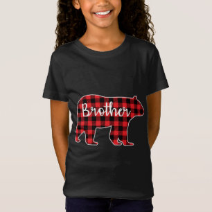 Brother Bear Red Plaid Design Family Matching Chri T-Shirt