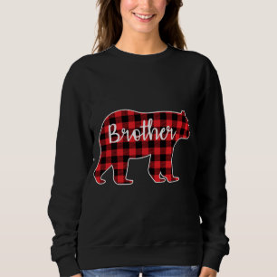 Brother Bear Red Plaid Family Matching Christmas P Sweatshirt