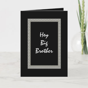 BROTHER Best Man Invitation - Chequerboard Design