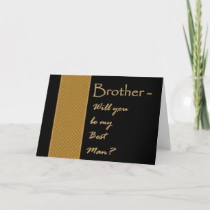 BROTHER - Best Man Wedding Invite