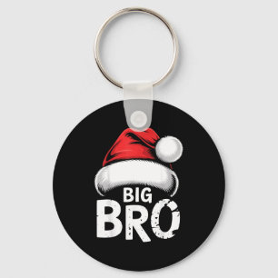 Brother Big Christmas Santa Family Matching Pajama Key Ring