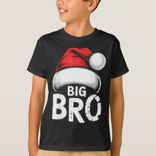 Brother Big Christmas Santa Family Matching Pajama T-Shirt