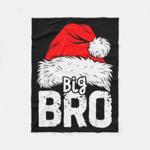 Brother Big Santa Christmas Family Matching Pyjama Fleece Blanket