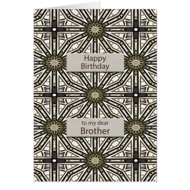 Brother Birthday Abstract Mandala Design (Front)