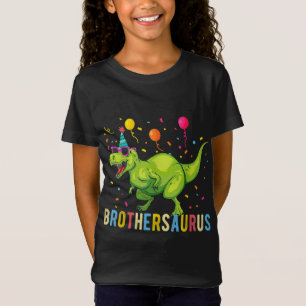 Brother Birthday Boy T Rex Dinosaur T-Shirt