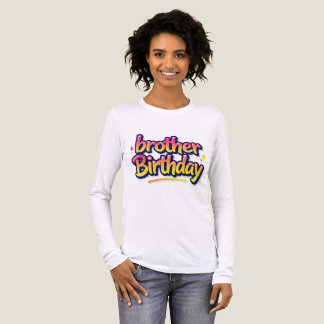 Brother Birthday Colourful Graffiti Lettering Tri-Blend Shirt