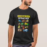 Brother Birthday Crew  Construction Excavator T-Shirt<br><div class="desc">Brother Birthday Crew  Construction Excavator.</div>