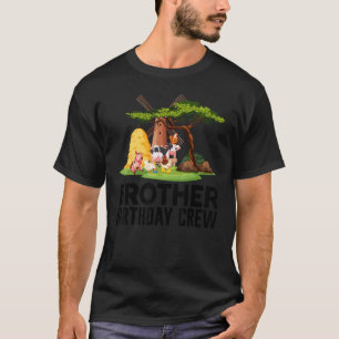 Brother Birthday Crew   Farm Animals Birthday Part T-Shirt