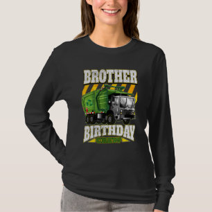 Brother Birthday Crew  Garbage Trucks T-Shirt