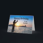 Brother Birthday Fishing Therapy Forest  Card<br><div class="desc">Brother Birthday Nature & Fishing Therapy</div>
