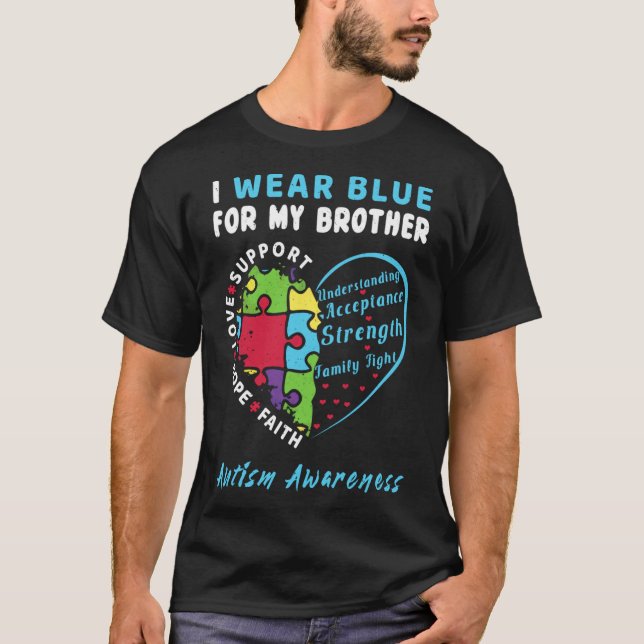 Brother Blue Special Autism Awareness T-Shirt (Front)
