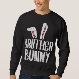 Brother Bunny Ears Cute Easter Family Matching Big Sweatshirt